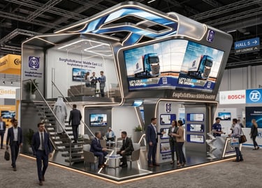 BorgRolls Warner Booth Design | Automechanika Dubai 2025 UAE | Morgan Expo