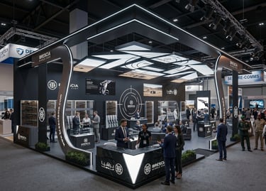 Luxury stands for Brescia Middle East. Expertly crafted by Morgan Expo.