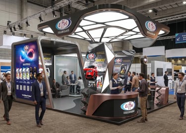 Eiffel stand at Automechanika 2023 UAE by Morgan Expo, professional Exhibition Stand Builder.