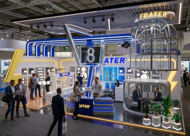 FRATER stand at WETEX 2023 UAE by Morgan Expo, Exhibition Stand Builders & Contractors.