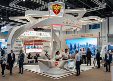 Gulf Medical Booth Design | Arab Health 2025 UAE | Morgan Expo