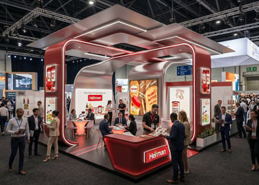 Custom Herman Foods booths. Your strategic partner: Morgan Expo.