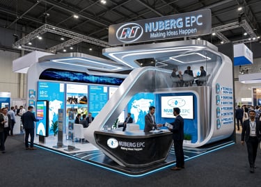 Nuberg stand at ADIPEC 2023 UAE by Morgan Expo, professional Exhibition Stand Builder.
