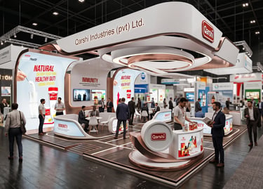 Qarshi Industries Exhibition Stand | Arab Health 2025 UAE | Morgan Expo