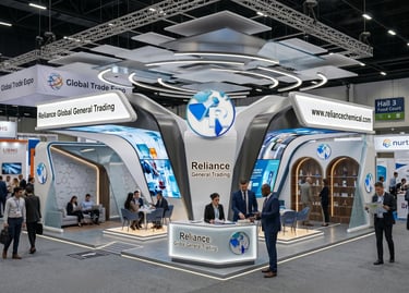 Reliance Global Exhibition Booth | Sleep Expo Middle East 2025 UAE | Morgan Expo