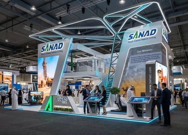 Sanad Exhibition Stand Design | Al Dhahran Expo 2025 KSA | Morgan Expo