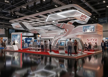 Sora stand at Automechanika 2023 UAE by Morgan Expo, professional Exhibition Stand Builder.
