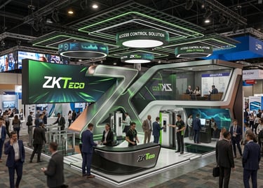 ZKTeco at INTERSEC Dubai 2023, UAE. by Morgan Expo, Exhibition Stand Builders & Contractors.
