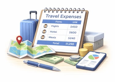 Travel expense splitter for dividing trip costs and shared travel expenses.
