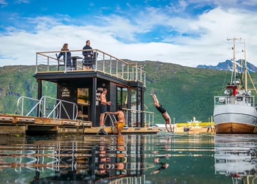 Floating Arctic Sauna Experience — Norway