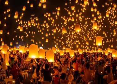 Floating Lantern Festival — Thailand