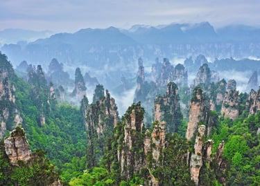 Glass Skywalk Over Zhangjiajie Canyon — China