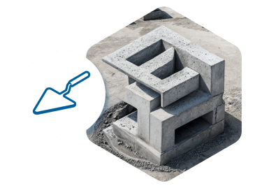 logotipo da linha de Concreto e Cimento
