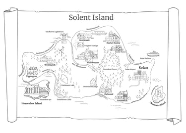 mystery book map