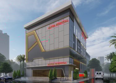 Commercial office space in Hyderabad with glass facades and energy-efficient design