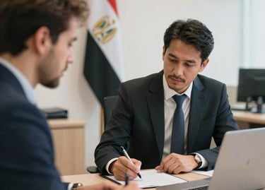 Close-up of hands signing labor law compliance documents.