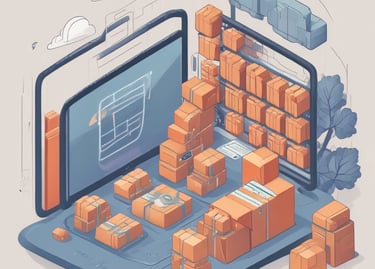 A graph showing increasing profits and growth on a computer screen.