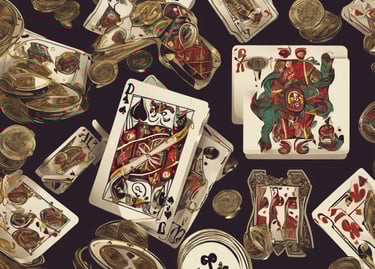 Online-Casino Deutschland – Spielkarten und Münzen als Symbol für Glücksspiele