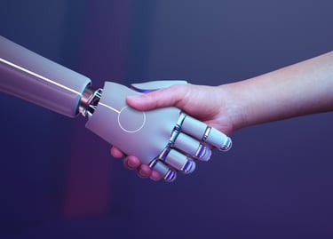 smart sales ai hand shake