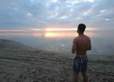 baño en el mar