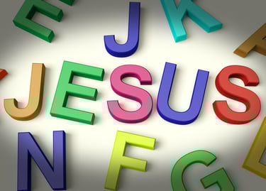 Jesus toy blocks