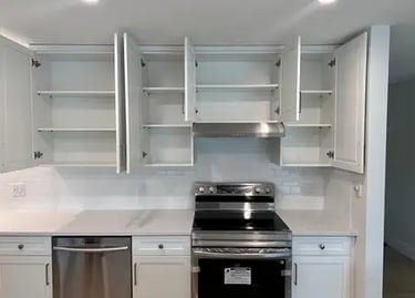 a kitchen with a variety of kitchen cabinets from kitchenrta