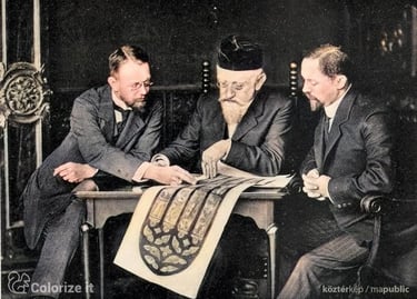 Una imagen antigua de Franz Xaver Zettler especialista en vitrales