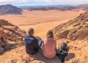 View from Jabal Al Hash in Wadi Rum