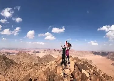 Jabal Umm Ad Dami hike in Wadi Rum