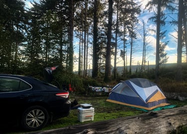 Camping at Big Lagoon State Park 