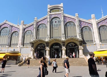 Fachada del Mercado Central,Valencia.