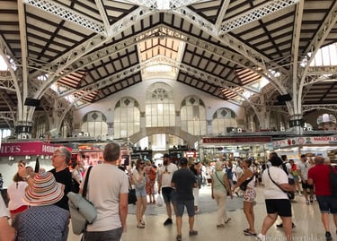 interior del Mercado Central de Valencia