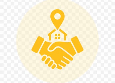 two people shaking hands with a house in the backgroung meaning friendly local skip bin hire service in the yarra ranges