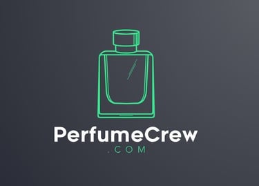 a perfume bottle with a perfume bottle in the middle of it