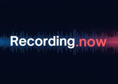 recording.now is a concept online platform for audio and video tools