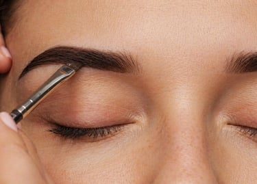 Soins cils et sourcils réalisés à l’institut Fée Pour Vous à Roquefort près d’Agen