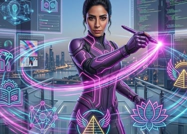 AI superheroes team for freelancers - Content Commander, Design Titan, Code Titan 