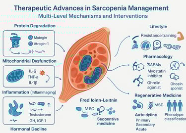 Therapeutic Advances in Sarcopenia Management: From Muscle Loss to Recovery