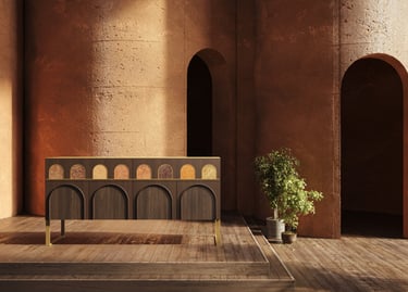 Giulia Sbrogiò | designer - madia - radica - borsato interior - augusto - mobile augusto