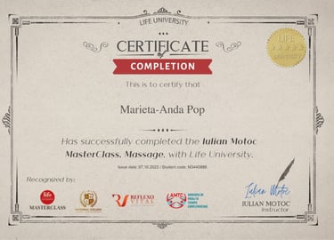 a certificate for a new business