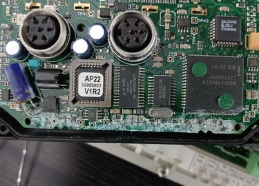 boat electronics repair of a cicuit bord