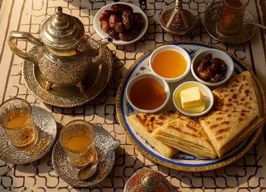 Moroccan flatbread authentic msemen