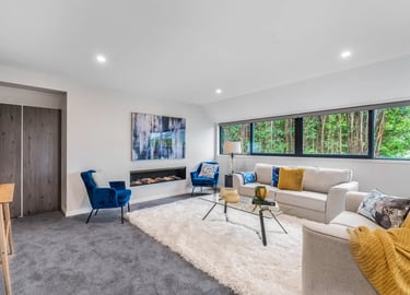 Open plan living room - Kohimarama Rd home renovation - Revive Builders Auckland