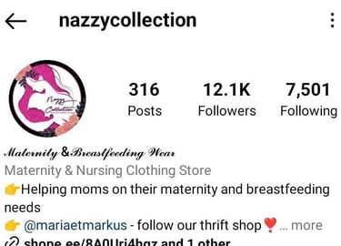 Nazzy Collection in instagram 