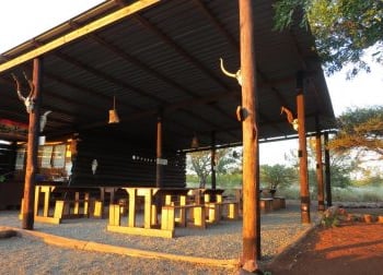 Communal area at Albizia self catering safari tents and glamping in Hluhluwe