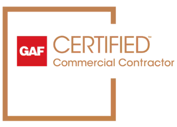 GAF Certified Commercial Contractor Logo Square Transparent Background