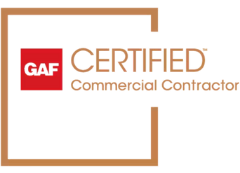 GAF Certified Commercial Contractor Logo Square Transparent Background