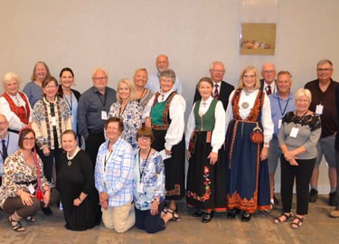 a large group of Telelaget members at the Stevne