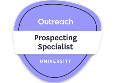 Outreach Prospecting Certification
