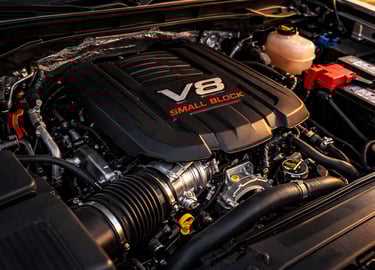 Motor V8 Small Block da nova pickup GM Silverado 2027